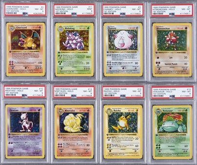 1999 Pokemon Game 1st Edition Holos PSA-Graded Complete Run (16 Different) Featuring #4 Charizard Example! 
